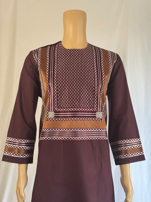 Maroon Stitched Clothes - Men's Traditional Afghan Outfit