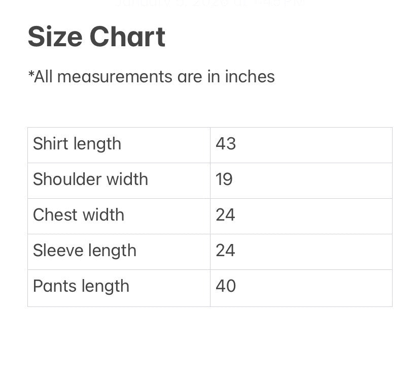 Light Tan Stitched Clothes - Men's Traditional Afghan Outfit