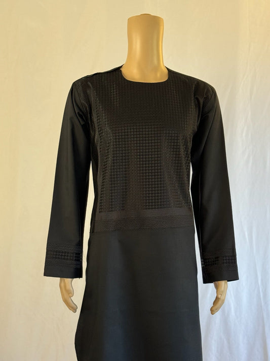 Black Stitched Clothes - Men's Traditional Afghan Outfit