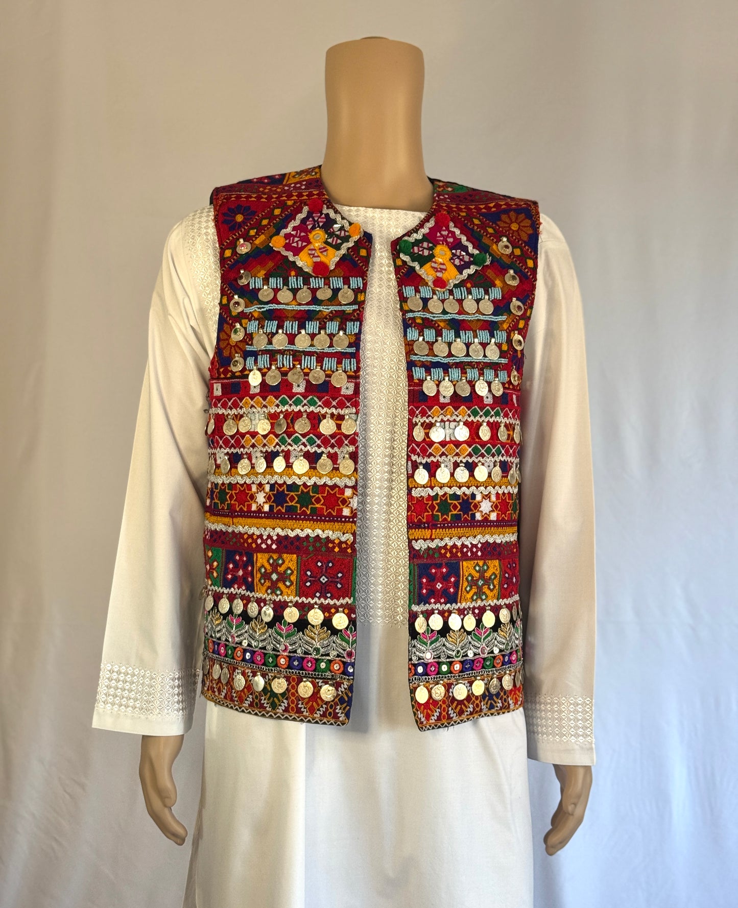 Handmade Vest - Men's Traditional Afghan Vest