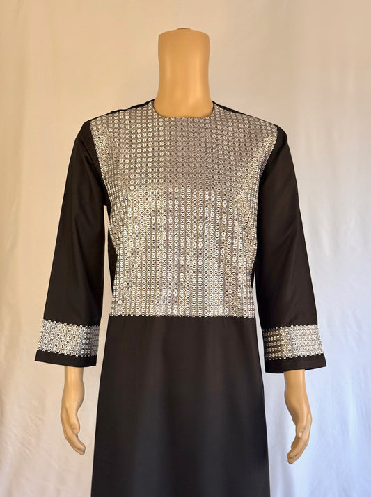 Black Stitched Clothes - Men's Traditional Afghan Outfit