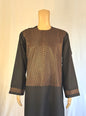 Black Stitched Ghara - Men's Traditional Afghan Clothes