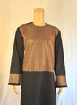 Black Stitched Ghara - Men's Traditional Afghan Clothes