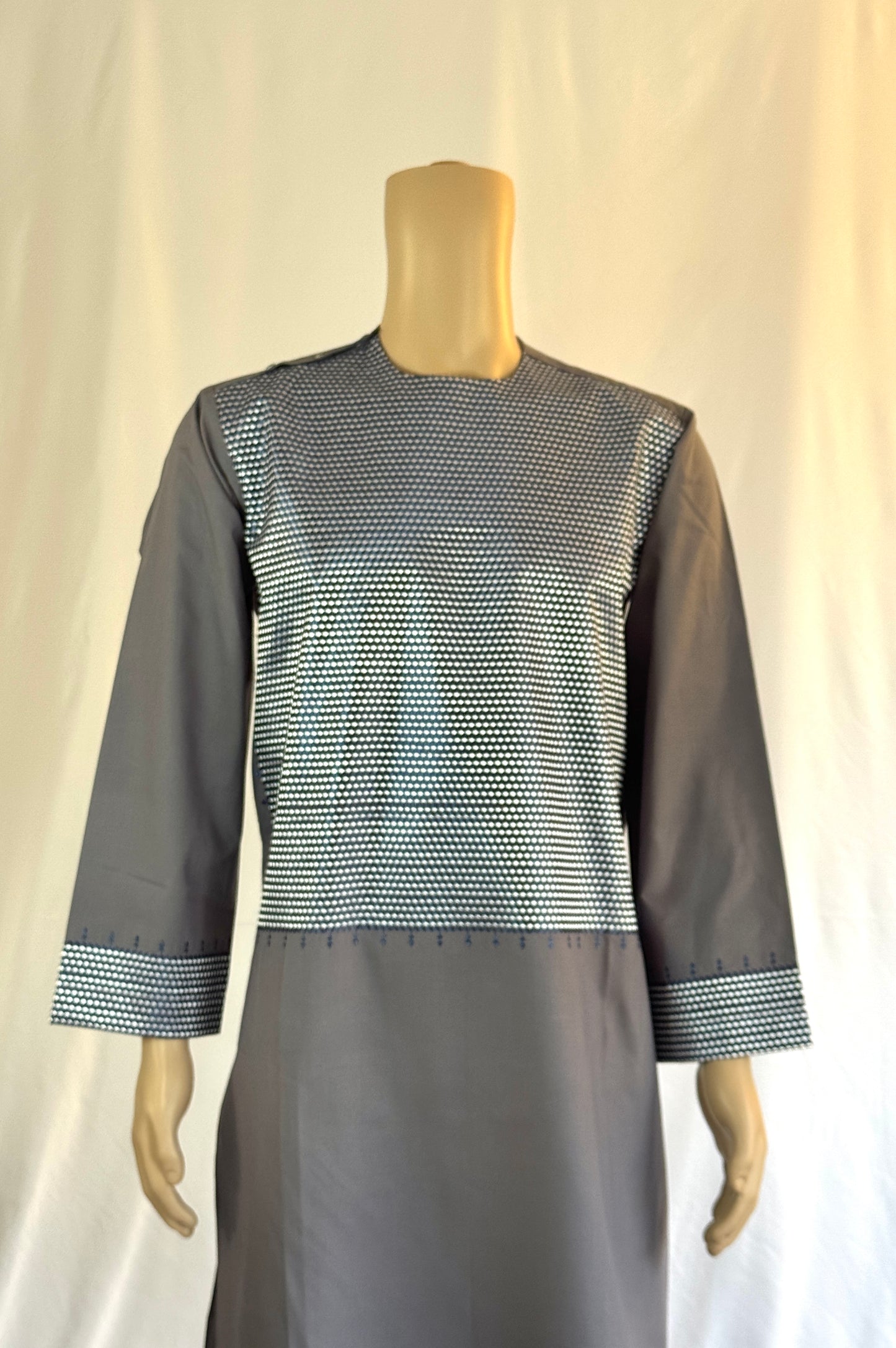 Gray Stitched Ghara - Men's Traditional Afghan Clothes