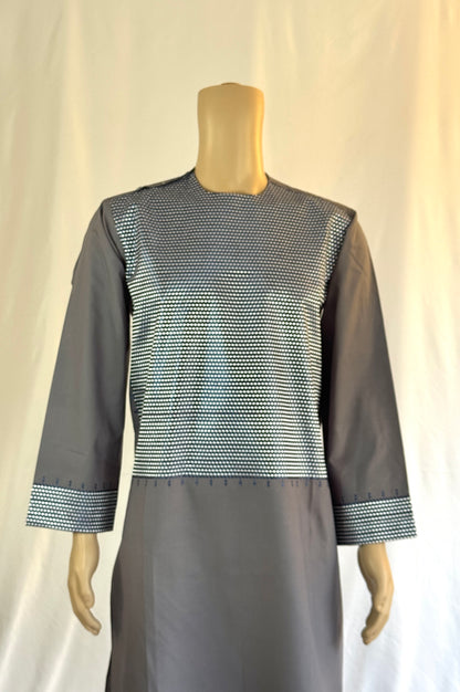 Gray Stitched Ghara - Men's Traditional Afghan Clothes