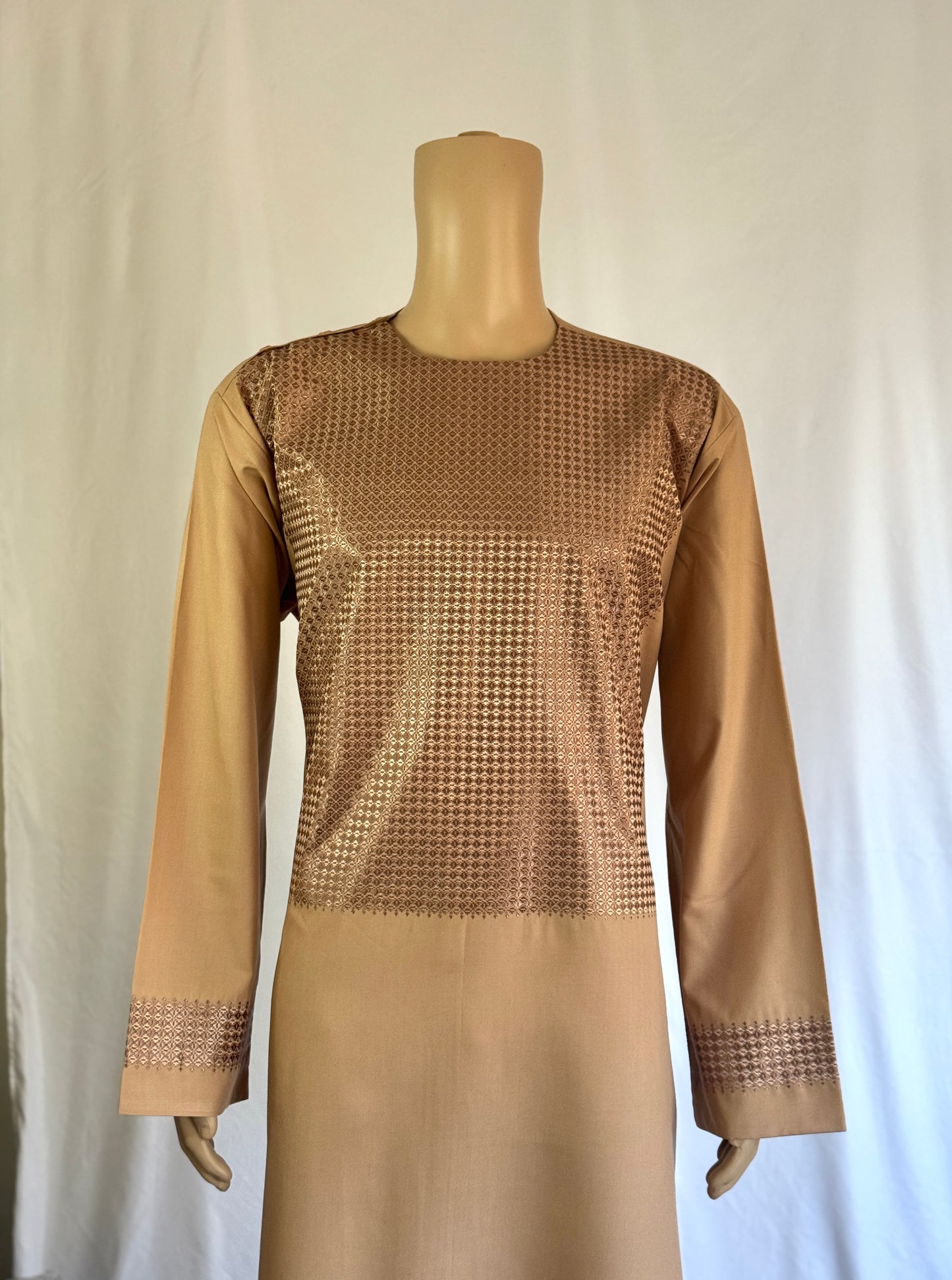 Light Brown Stitched Ghara - Men's Traditional Afghan Clothes