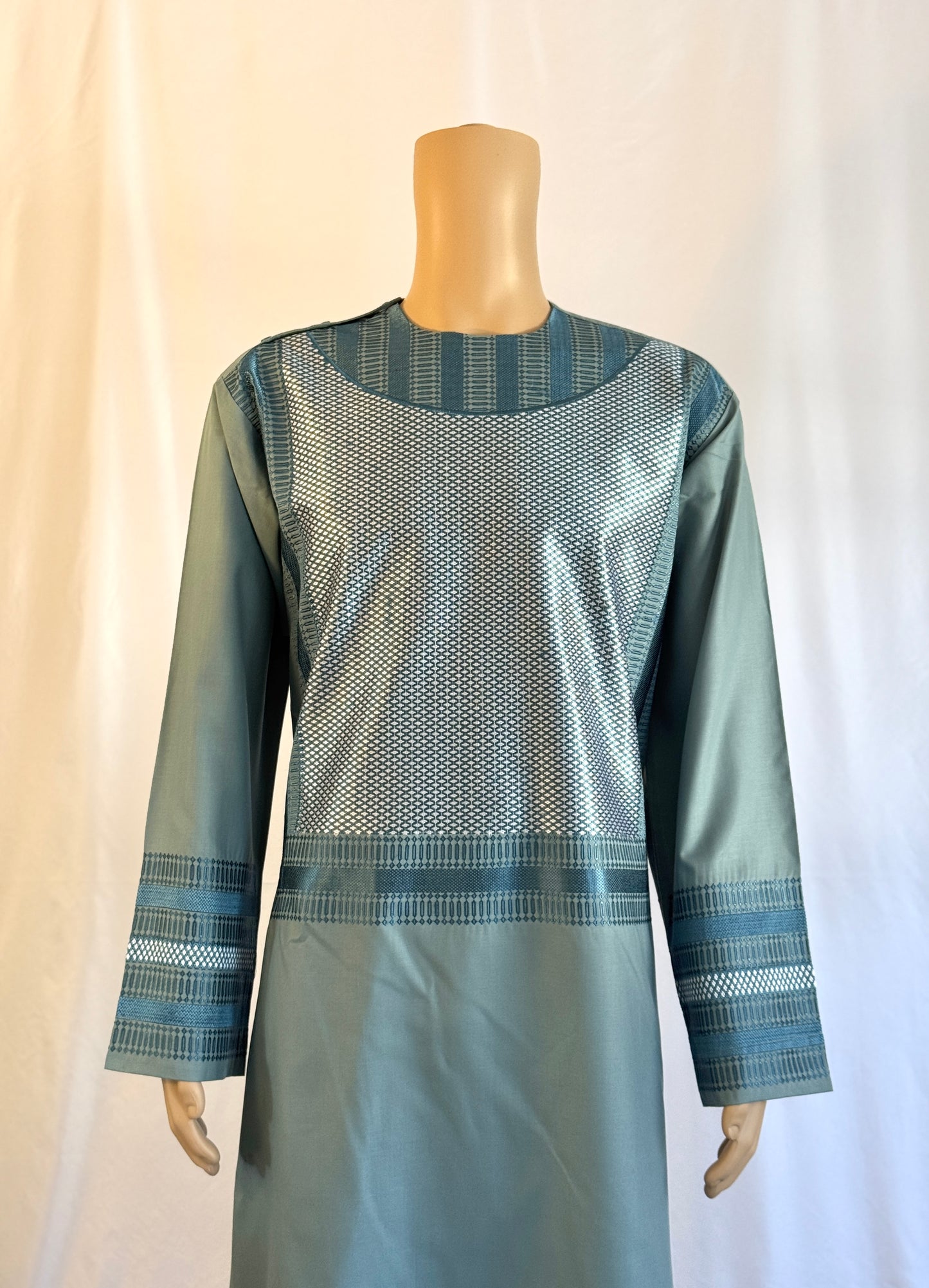 Blue Stitched Ghara - Men's Traditional Afghan Clothes