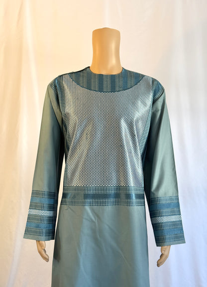 Blue Stitched Ghara - Men's Traditional Afghan Clothes