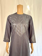 Dark Gray Stitched Clothes - Men's Traditional Afghan Outfit