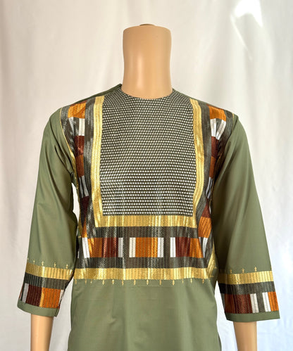 Light Green Stitched Clothes - Men's Traditional Afghan Outfit