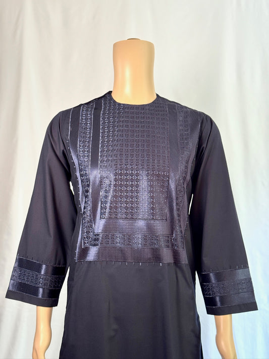 Navy Blue Stitched Clothes - Men's Traditional Afghan Outfit