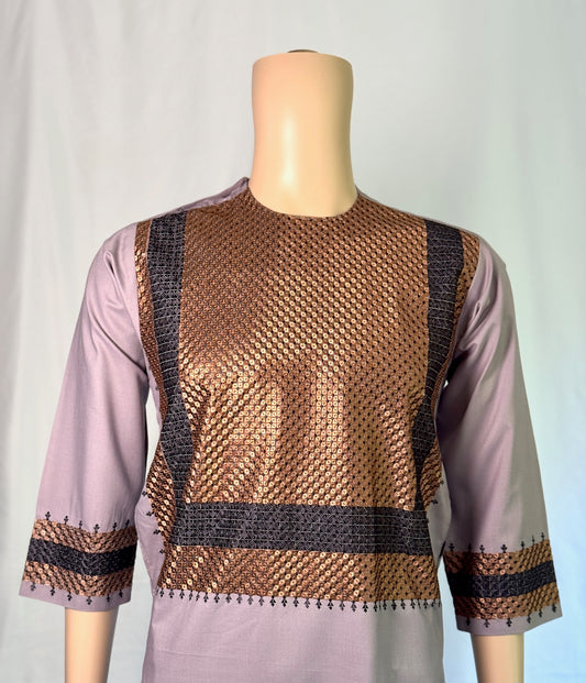 Dark Violet Stitched Clothes - Men's Traditional Afghan Outfit