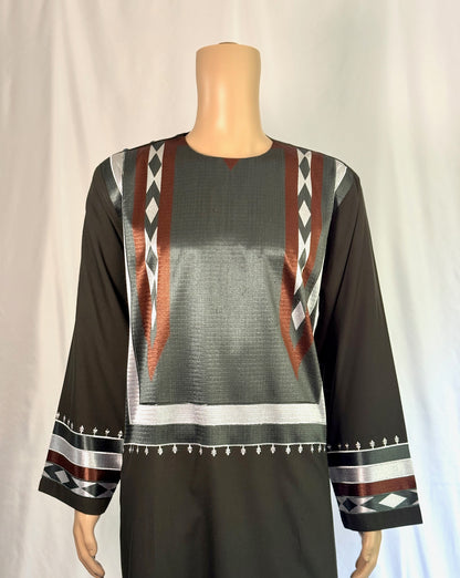 Dark Green Stitched Ghara - Men's Traditional Afghan Clothes