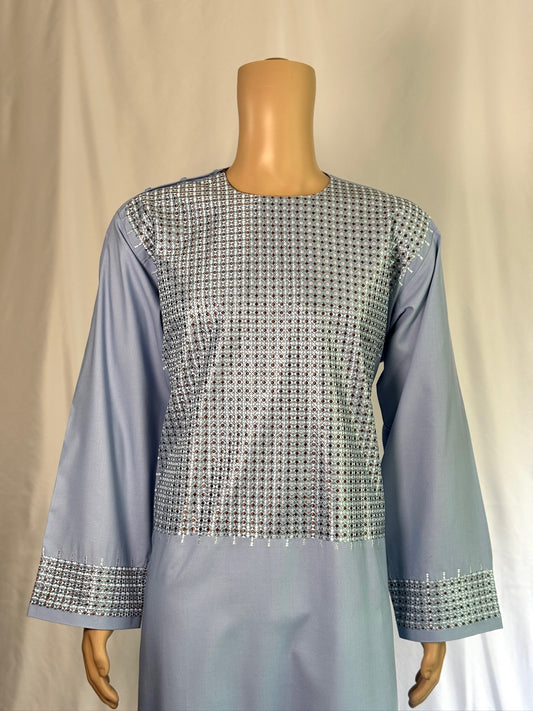 Blue Stitched Clothes - Men's Traditional Afghan Outfit