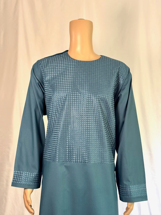 Dark Blue Stitched Clothes - Men's Traditional Afghan Outfit