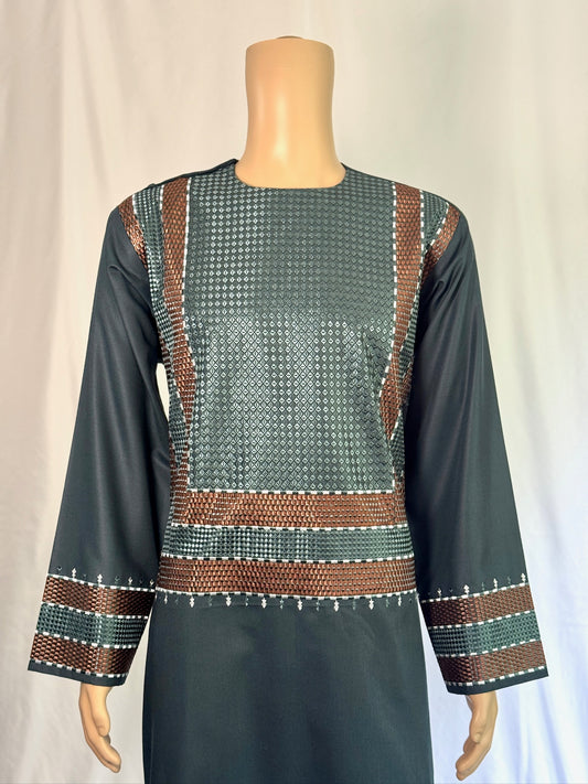 Dark Teal Stitched Clothes - Men's Traditional Afghan Outfit