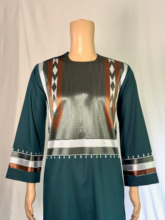 Dark Teal Stitched Clothes - Men's Traditional Afghan Outfit