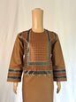 Dark Brown Stitched Clothes - Baby's Traditional Afghan Outfit
