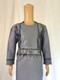 Blue Grey Stitched Clothes - Boy's Traditional Afghan Outfit