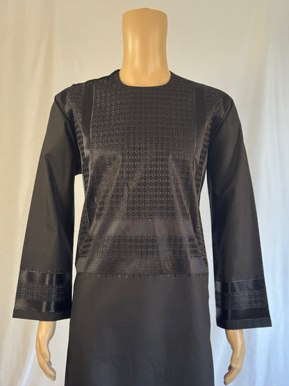 Black Stitched Clothes - Men's Traditional Afghan Outfit