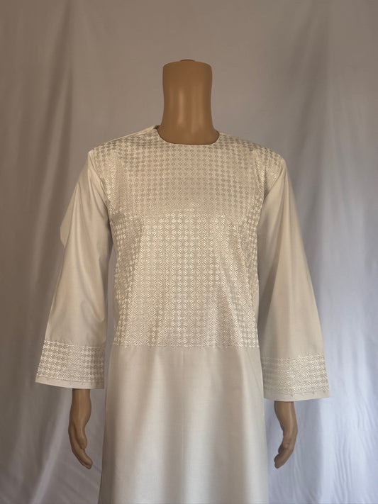 White Stitched Clothes - Men's Traditional Afghan Clothes