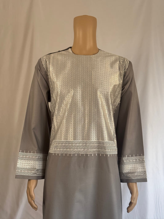 Light Gray Stitched Ghara - Men's Traditional Afghan Clothes