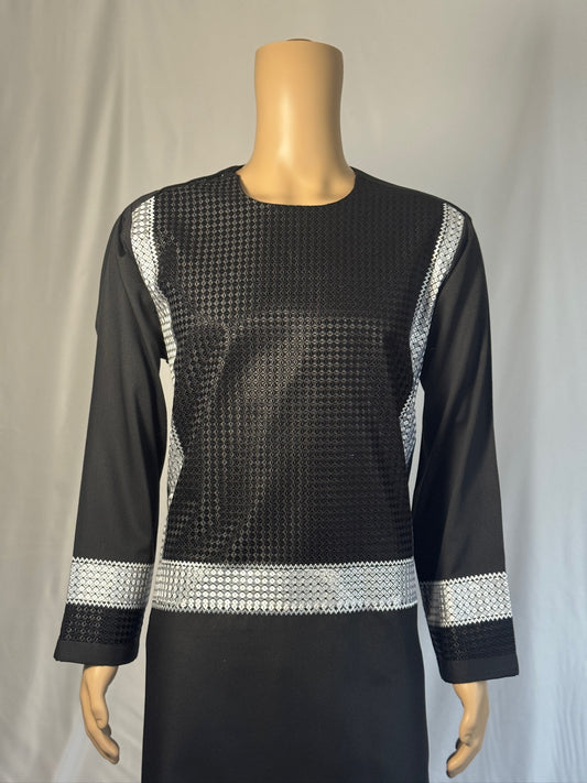 Black Stitched Clothes - Men's Traditional Afghan Outfit