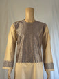Light Tan Stitched Ghara - Men's Traditional Afghan Clothes