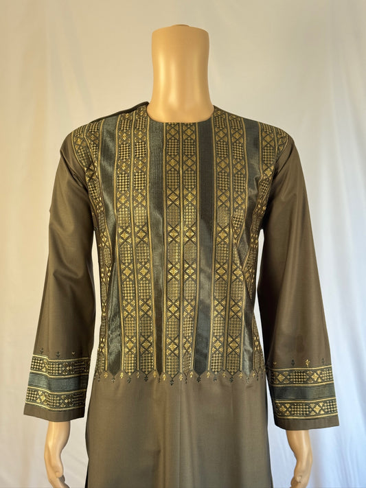 Dark Green Stitched Clothes - Men's Traditional Afghan Outfit