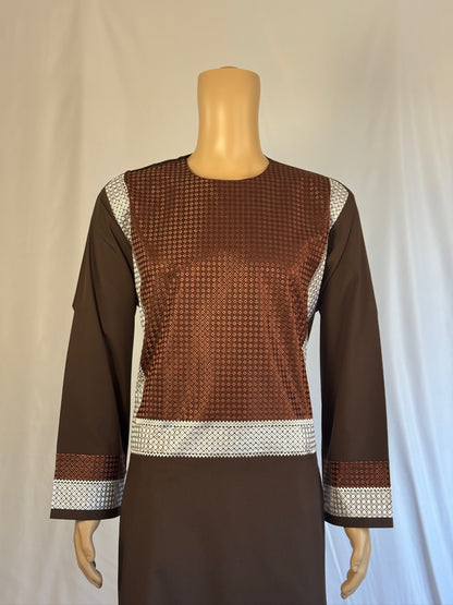 Brown Stitched Clothes - Men's Traditional Afghan Outfit