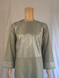 Light Green Stitched Ghara - Men's Traditional Afghan Clothes