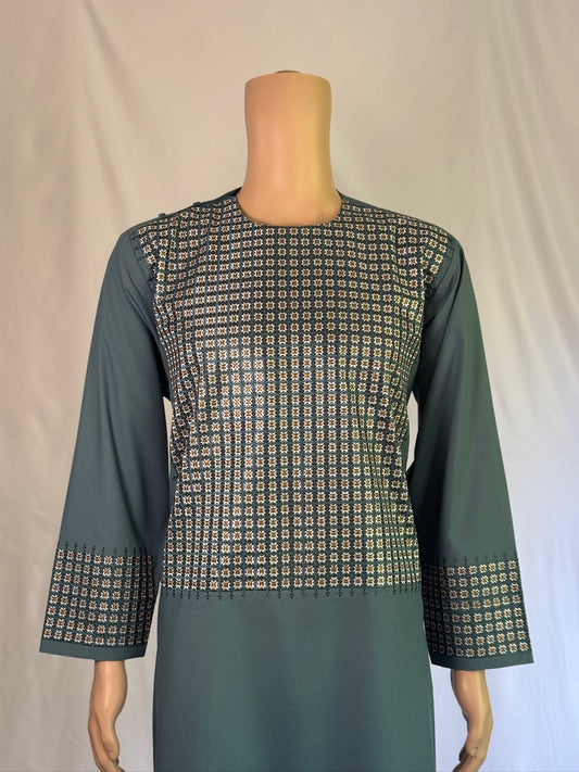 Teal Stitched Clothes - Men's Traditional Afghan Outfit