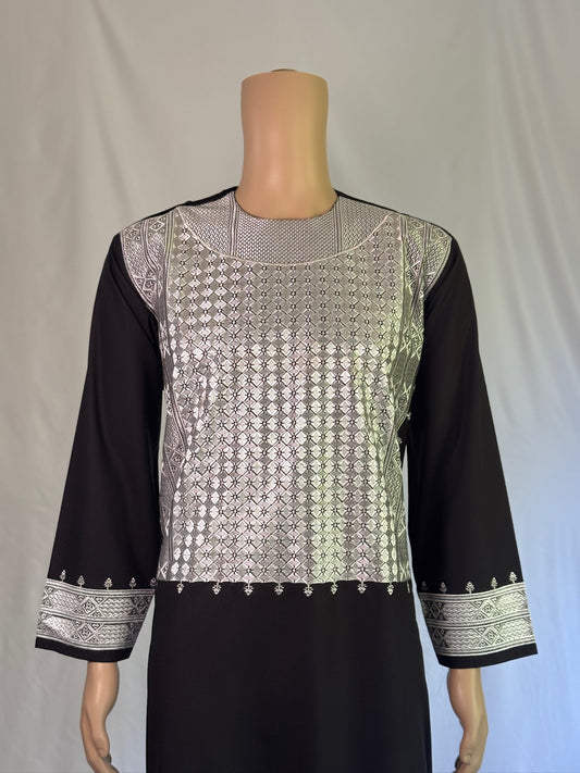 Black Stitched Clothes - Men's Traditional Afghan Outfit