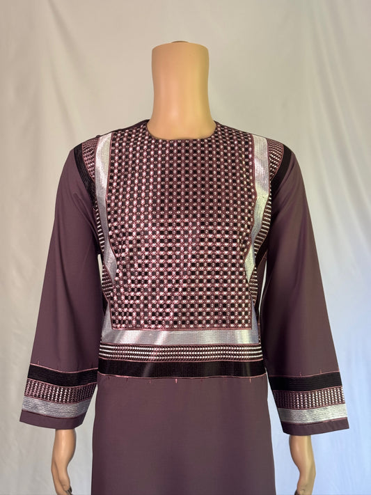 Dark Violet Stitched Clothes - Men's Traditional Afghan Outfit