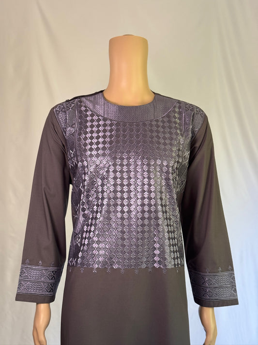 Dark Gray Stitched Clothes - Men's Traditional Afghan Outfit