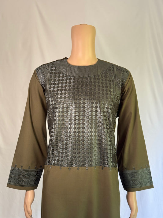 Dark Brown Stitched Clothes - Men's Traditional Afghan Outfit