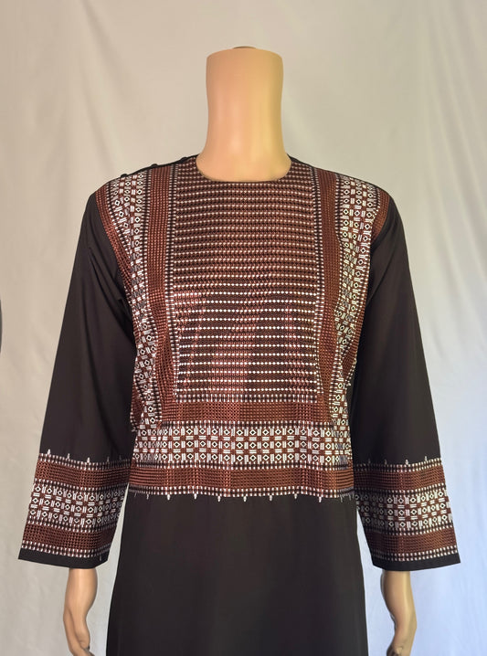 Black Stitched Clothes - Men's Traditional Afghan Outfit
