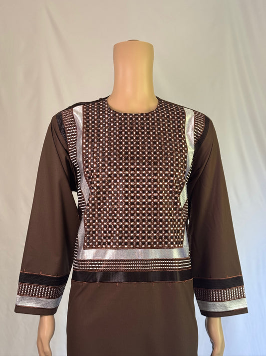 Brown Stitched Clothes - Men's Traditional Afghan Outfit