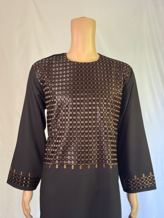Black Stitched Clothes - Men's Traditional Afghan Outfit