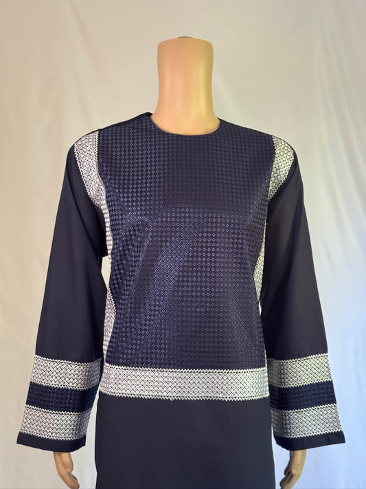 Navy Blue Stitched Clothes - Men's Traditional Afghan Outfit