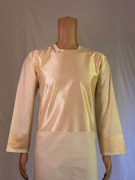 Off-White Stitched Clothes - Men's Traditional Afghan Outfit