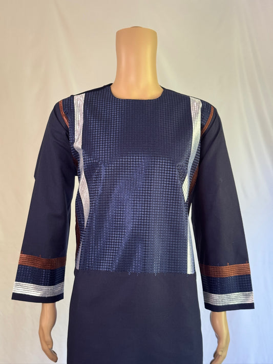 Navy Blue Stitched Clothes - Men's Traditional Afghan Outfit