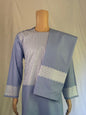 Light Blue Stitched Set - Men's Traditional Afghan Outfit