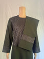 Dark Green Stitched Set - Men's Traditional Afghan Clothes