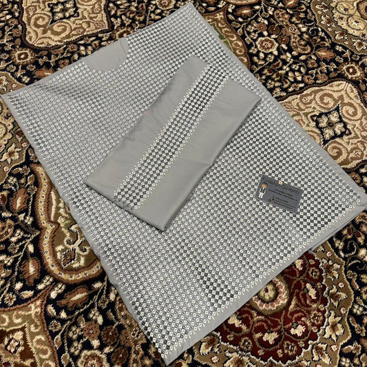 Custom Tailored Light Gray Afghan Men's & Boys Clothes - Made to Order