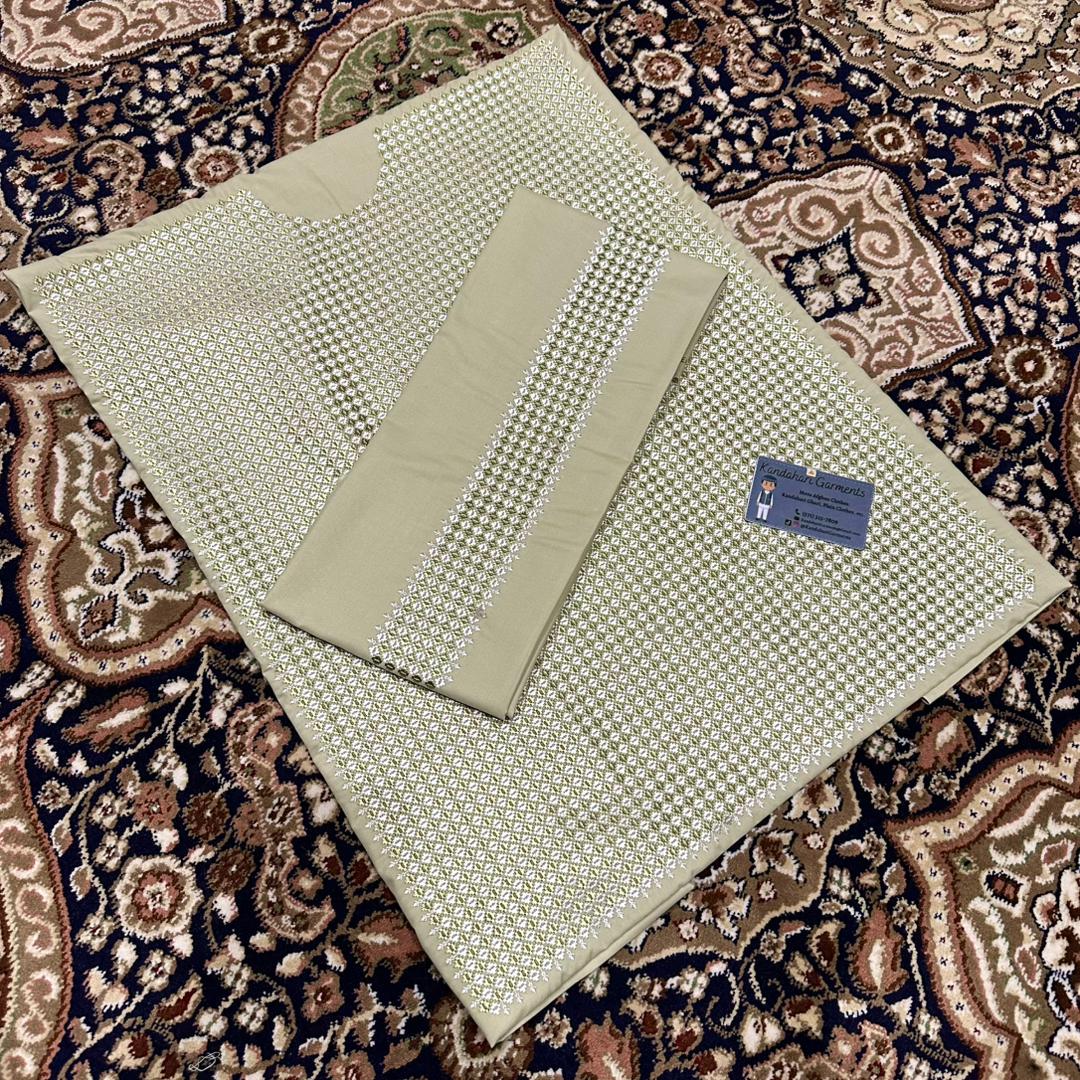 Custom Tailored Light Green Afghan Men's & Boys Clothes - Made to Order