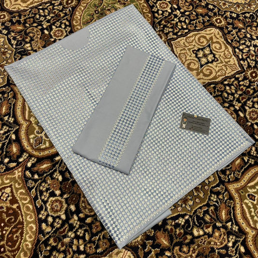 Custom Tailored Blue-Gray Afghan Men's & Boys Clothes - Made to Order