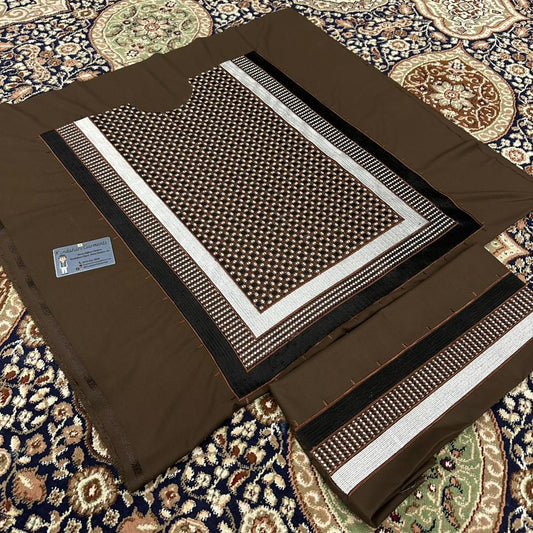 Custom Tailored Dark Brown Afghan Men's Clothes - Made to Order