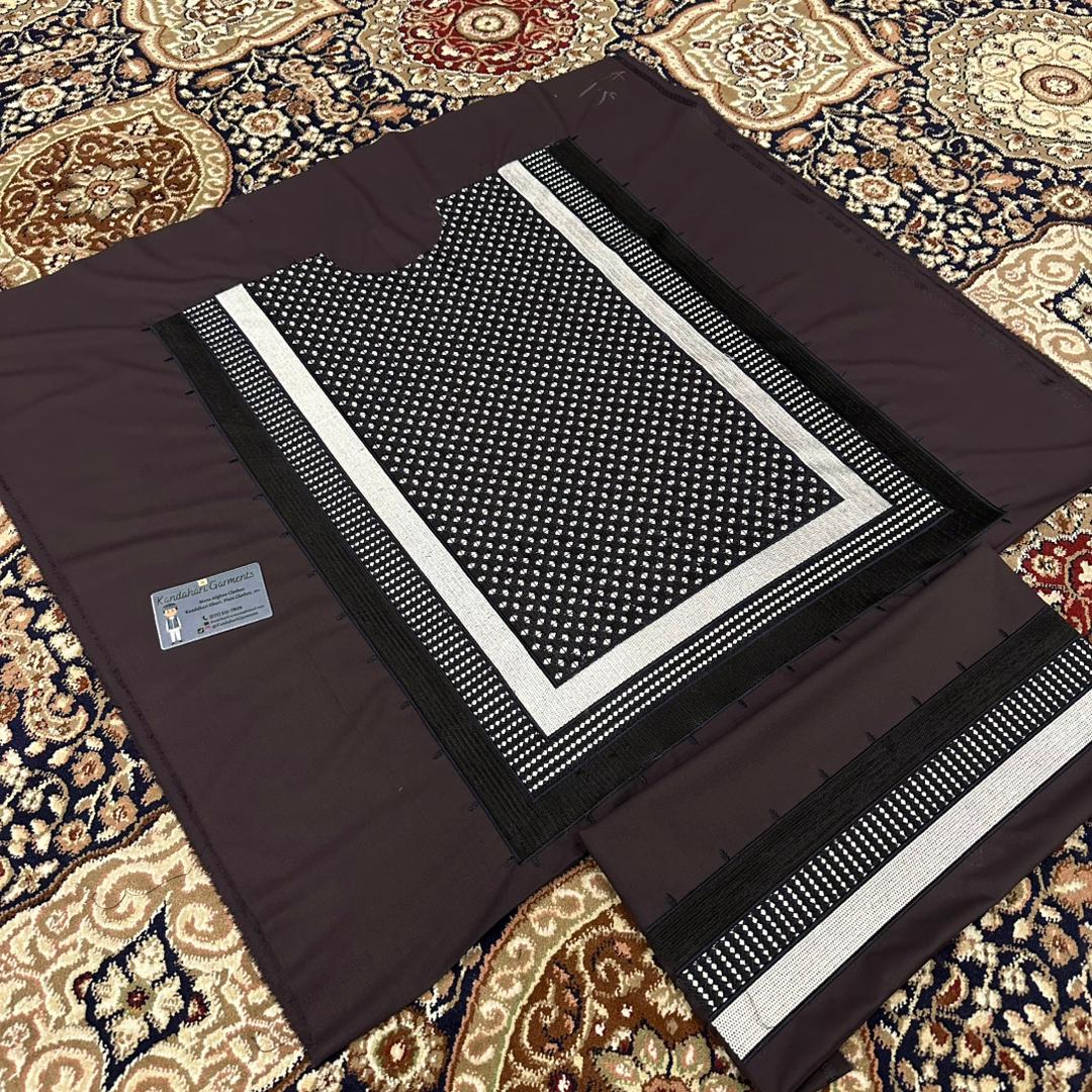 Custom Tailored Dark Violet Afghan Men's Clothes - Made to Order